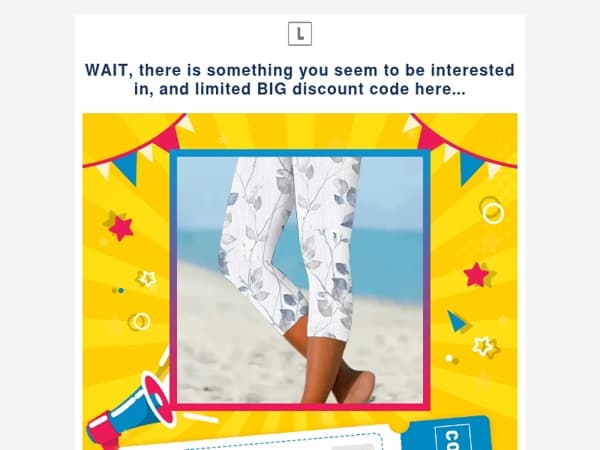 WAIT, there is something you seem to be interested in, and limited BIG discount code here...