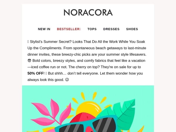 🌴 Stylist's Summer Secret: Trendy Must-Have Looks Up to 50% OFF! 😍