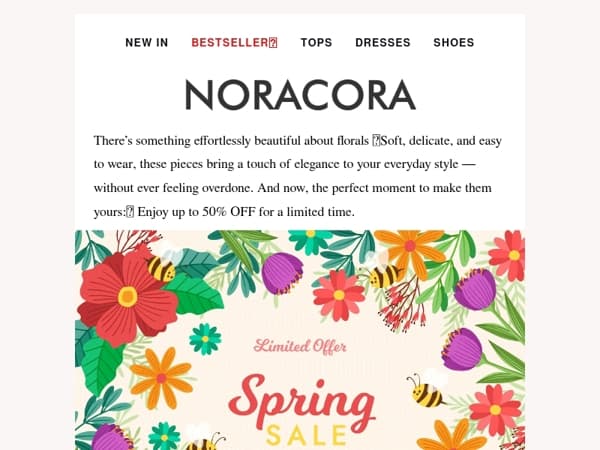 🌿Soft Florals for Everyday Elegance — Up To 50% OFF🌷