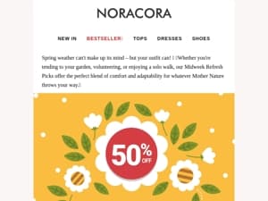 🌿 Start Your Week Right: Enjoy 50% OFF Comfy Essentials for the Workweek! 🌿