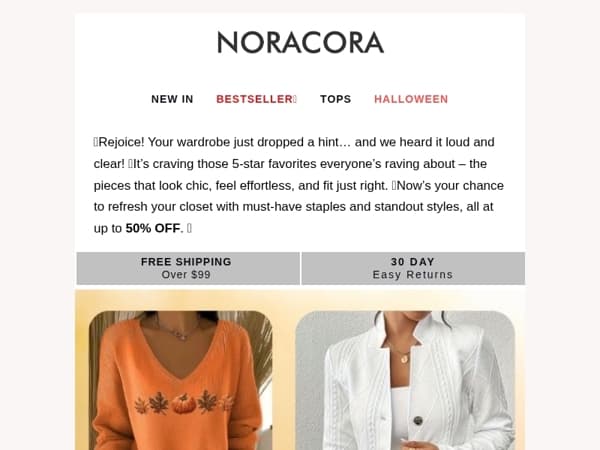 🌟 Your Wardrobe Called – It Wants These 5-Star Favorites! Up to 50% OFF!👑