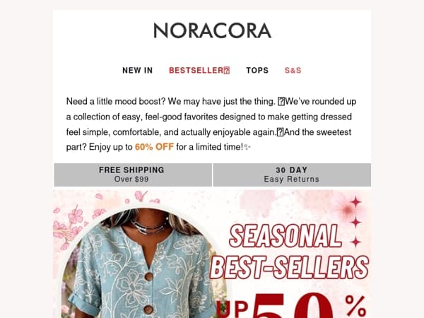 💫 A Gentle Pick-Me-Up — Enjoy Up to 60% OFF 💖