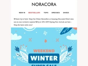 🥳Embrace Winter in Style: Shop the Bestsellers You'll Love! 💥 Enjoy Up to 50% OFF!