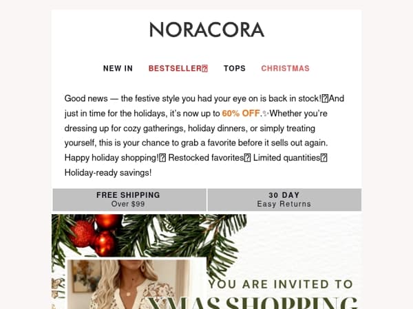 💫Holiday Restock Alert: Grab the festive item you wanted before it sells out! Up to 50% off!✨