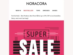 🥰Unlock Unbeatable Deals –Enjoy up to 50% OFF on our top sellers!🎉 