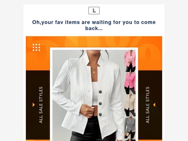 Oh,your fav items are waiting for you to come back...