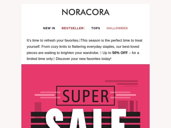 💫Say Yes to Style – Best-Loved Looks Up to 50% OFF Inside! 📣