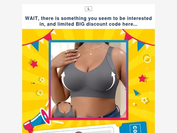 WAIT, there is something you seem to be interested in, and limited BIG discount code here...