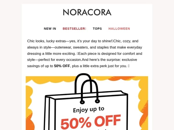 🎉 Chic Looks, Lucky Extras – Open for a Style Surprise! 💕