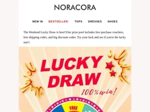 🍀Weekend Luck is Here – Enter Our Lucky Draw Now!🎁The surprise is ready and waiting!