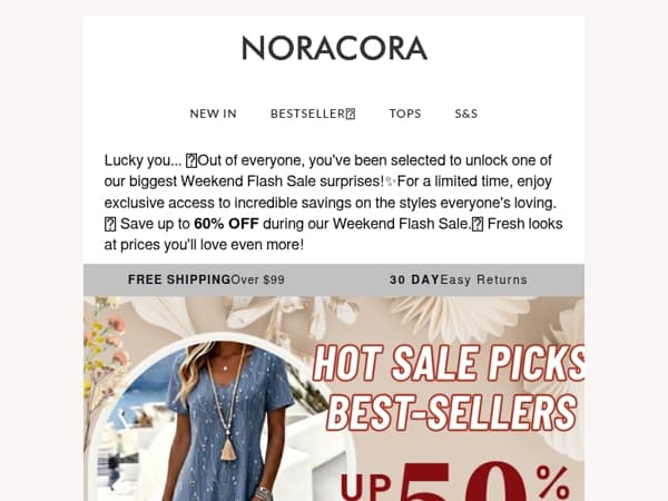 💌You've Been Picked for a Huge Weekend Surprise — Up To 60% Off!💫