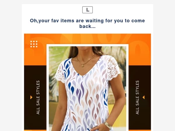 Oh,your fav items are waiting for you to come back...