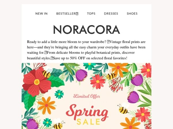 🌺 Fresh Florals, Sweeter Prices — Save Up to 50% OFF!😉