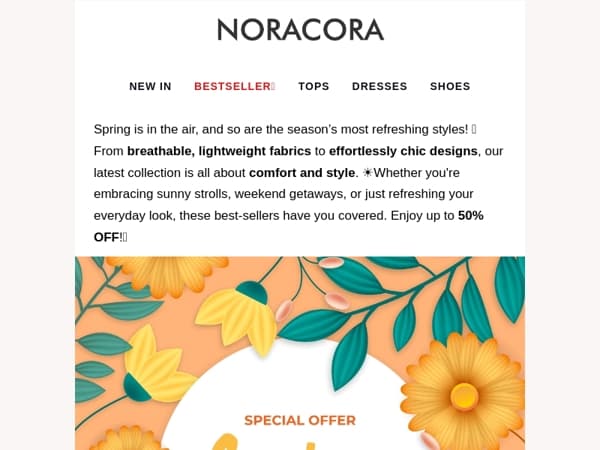 🌼 Breathe Easy in Spring's Best – Fresh Picks Up to 50% OFF! 🌞