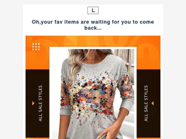 Oh,your fav items are waiting for you to come back...
