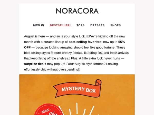 💌 Unlock Your Style Fortune – Up to 50% OFF This Week's Picks! ✨