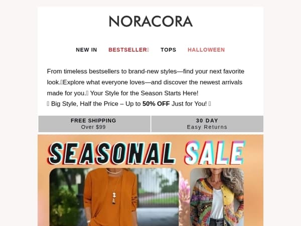 ✨ New Season, New Favorites – Bestsellers + Fresh Arrivals Inside 🎉Up to 50% OFF!