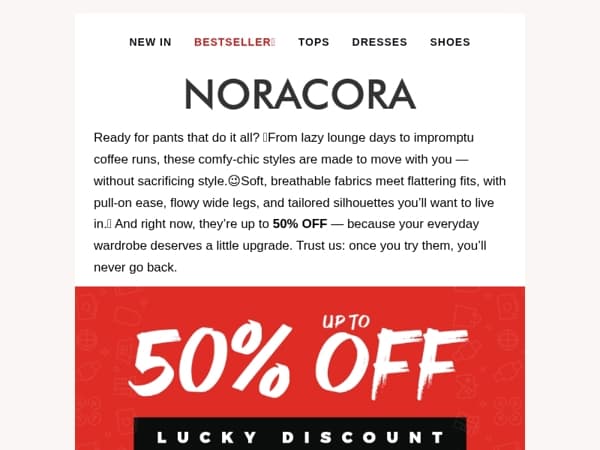 🔥 From Lounge to Out & About – Comfy-Chic Pants Now on Sale! 🎉 Up to 50% OFF! 