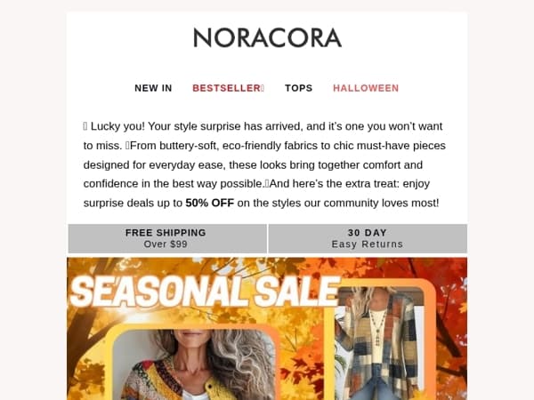 🎁 Lucky You! Everyday Made Chic – Surprise Deals Inside! Up to 50% OFF! 🎉