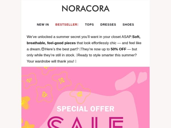 🌸 Summer's Best-Kept Secret is Out! Up to 50% OFF the Cozy-Chic Styles You'll Wear on Repeat! 💌