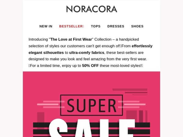 💖 "The 'Love at First Wear' Collection!" 😍 Get 50% OFF the Styles Our Customers Adore!