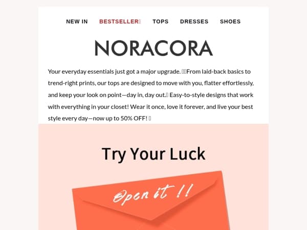 👕 Wear It. Love It. Live It – Everyday Tops Up to 50% OFF! ✨