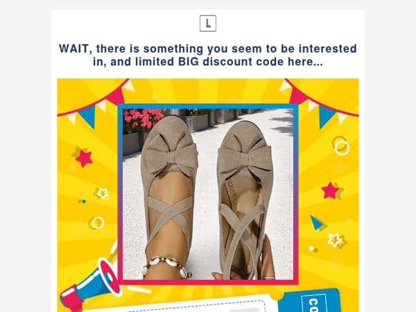 WAIT, there is something you seem to be interested in, and limited BIG discount code here...