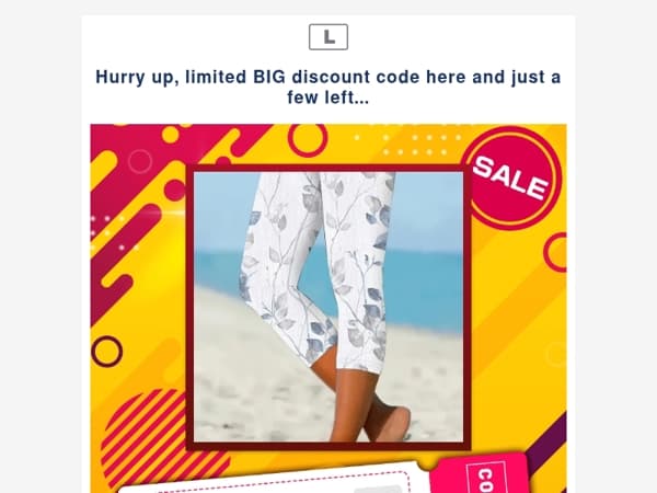 Hurry up, limited BIG discount code here and just a few left...