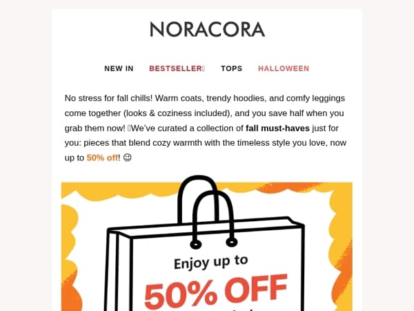 Chilly Fall Mornings? Warmth Meets Elegance ✨Seasonal Essentials – 50% Off!😉