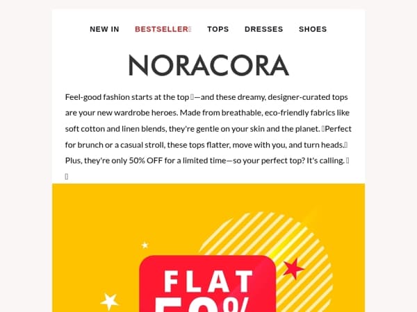 🎁 Limited Time: Dreamy Tops That Feel as Good as They Look – 50% OFF!✨