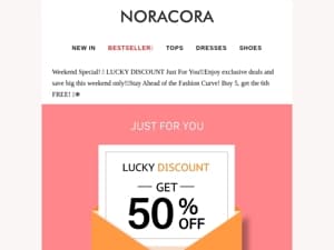 Weekend Vibes, Big Savings! 🎉Discover the Hottest Looks Now!🥰Up to 50% Off!