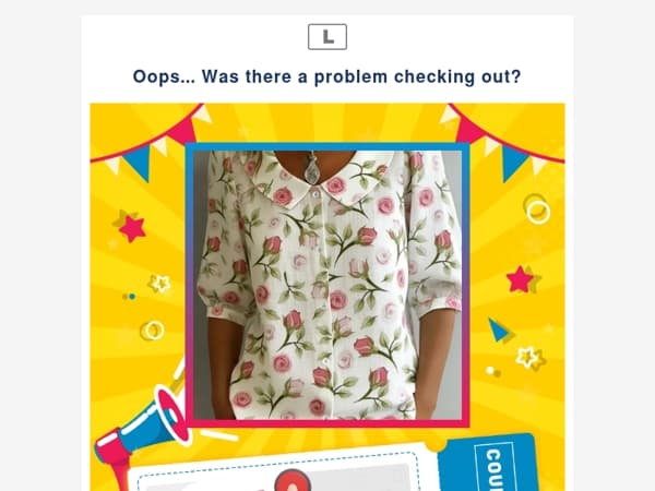 Oops... Was there a problem checking out?