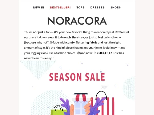 🌷 Everyday Chic Starts Here – Your Perfect Top, Now 50% OFF!🌟