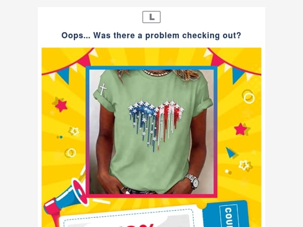 Oops... Was there a problem checking out?