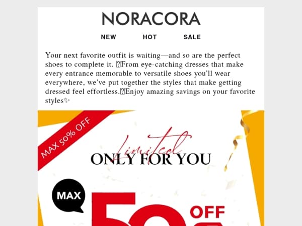 👑 From Head-Turner Dresses to Must-Have Shoes – Save Big Now! 🎉
