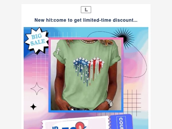 New hit:come to get limited-time discount...