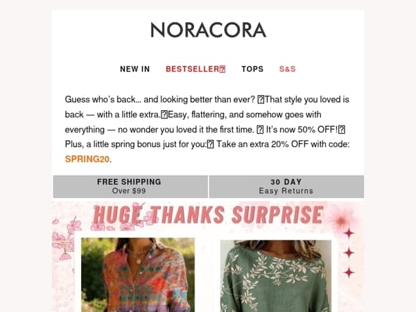 ✨ Good News! The Style You Loved Is Back in Stock — Now 50% OFF!💫