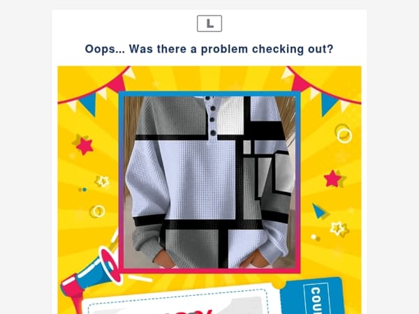 Oops... Was there a problem checking out?