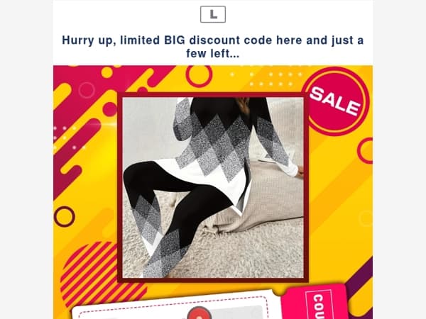 Hurry up, limited BIG discount code here and just a few left...