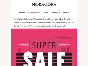 New Season, New Styles – Embrace Spring & Summer with Our Latest Trends! 🌷✨Enjoy up to 50% off!💟