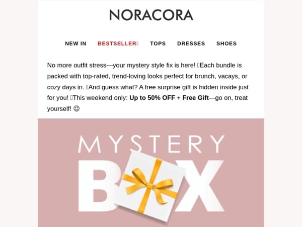 💕Weekend Chic, Packed & Ready – Mystery Outfits + Free Gift Inside! 🎁Up to 50% OFF!✨