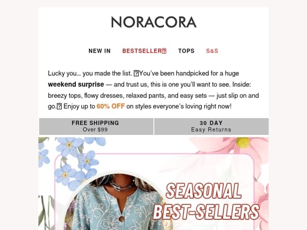 💌You've Been Picked for a Huge Weekend Surprise — Up To 60% Off!💫