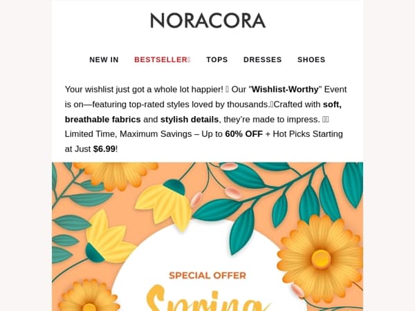 The "Wishlist-Worthy" Event is Live! ✨ Shop Top-Rated Picks & Save 50% OFF Today!