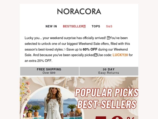 💌You've Been Picked for a Huge Weekend Surprise — Up To 60% Off!💫
