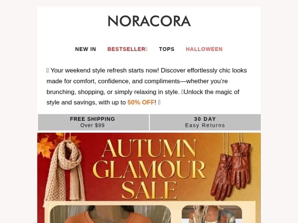 ✨ Style Weekend Unlocked – Must-Have Looks Up to 50% OFF! 💫