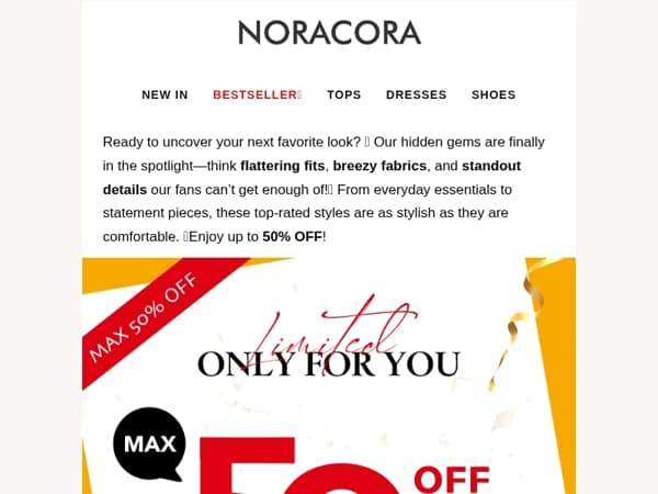 💎 Hidden Gems, Major Savings – Fan-Favorite Looks Now on Sale!💖Up to 50% OFF!