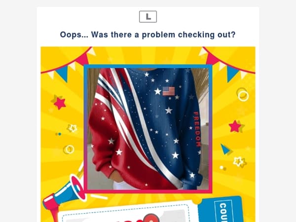 Oops... Was there a problem checking out?
