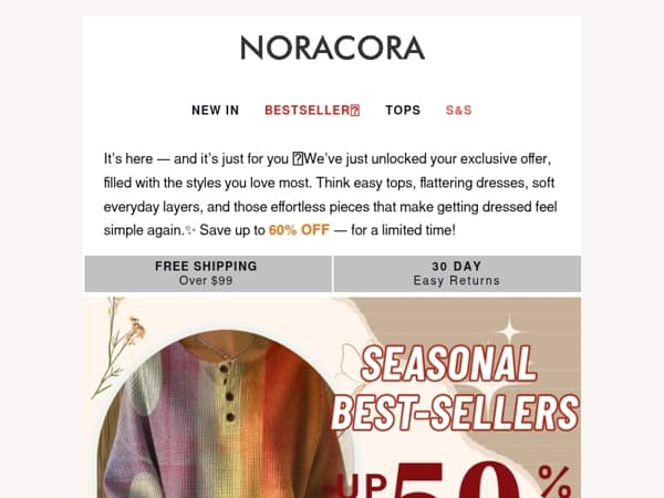 💌Your Exclusive Offer Just Dropped — Save Up to 60% OFF✨