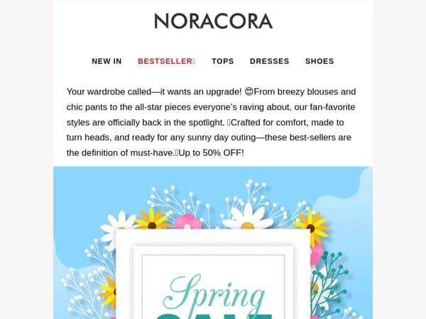 🏆Fan-Favorite Picks Are Here!✨Elevate Your Style with This Season's Best-Sellers!🥳Up to 50% OFF!