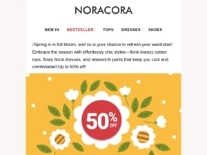 😘Fresh Styles for Sunny Days – Top Spring Must-Haves Are Here!🌿Up to 50% OFF!